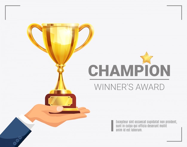 Winner Award Champion Trophy template