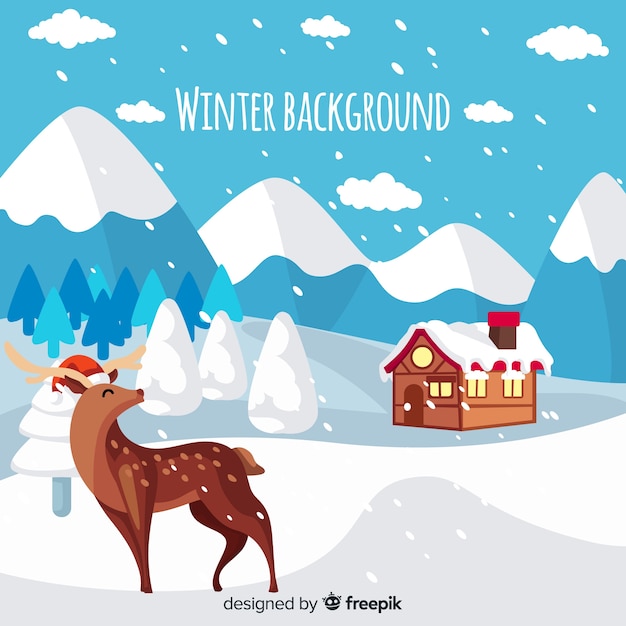 Free Vector winter background