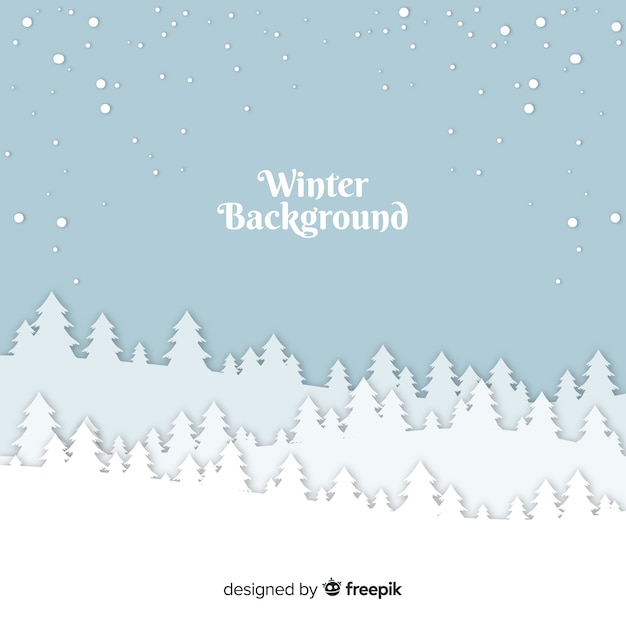 Free vector winter background