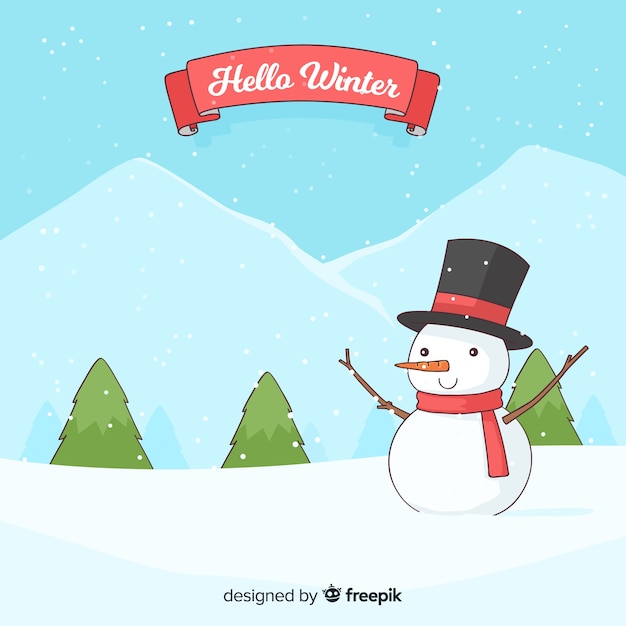 Free Vector winter background