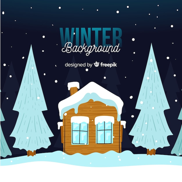 Free Vector winter background