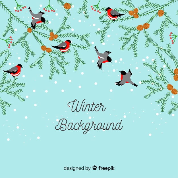 Free Vector winter background