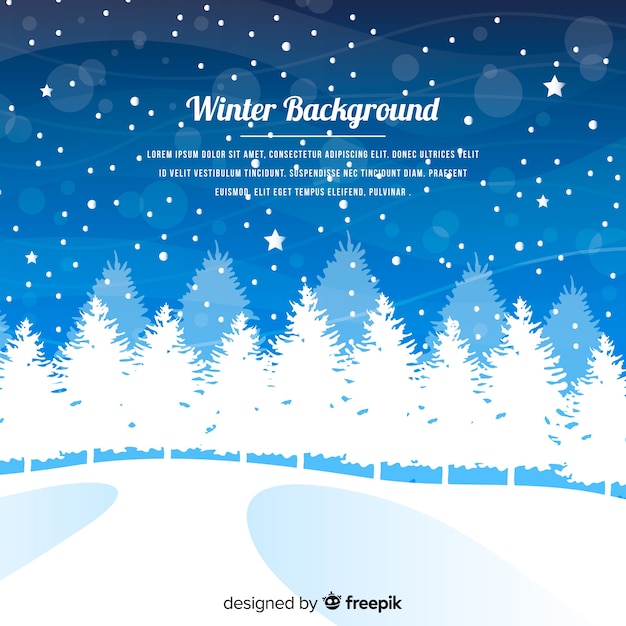 Free Vector winter background