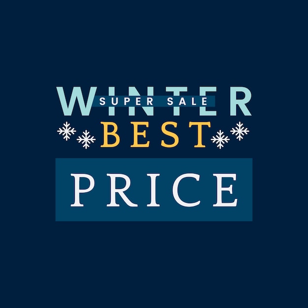 Winter best price super sale vector