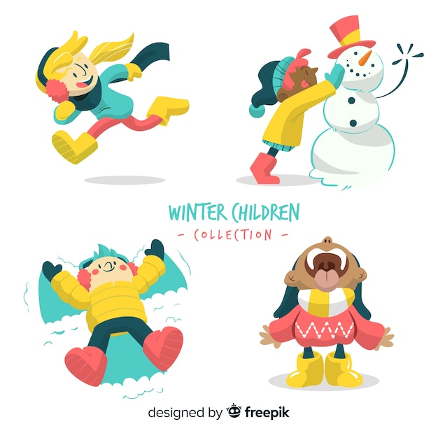 Winter children collection