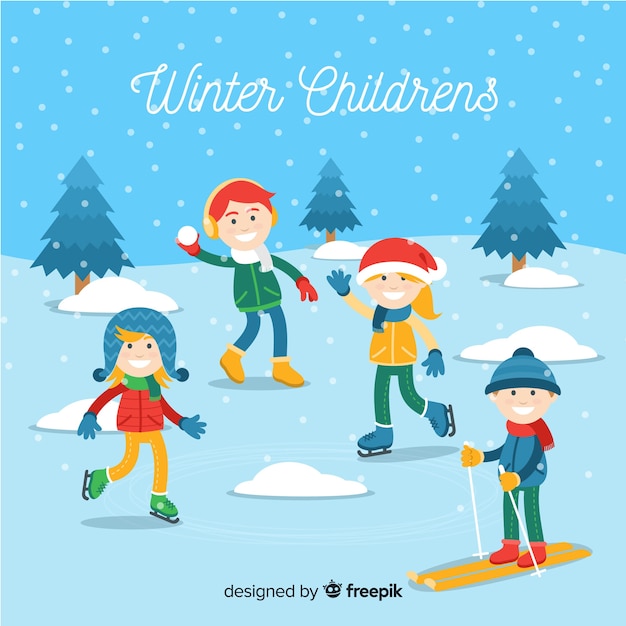 Winter children collection