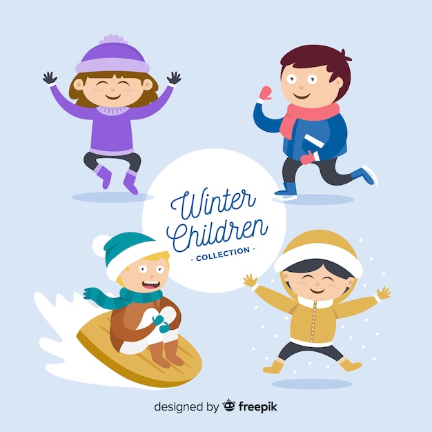 Winter children collection