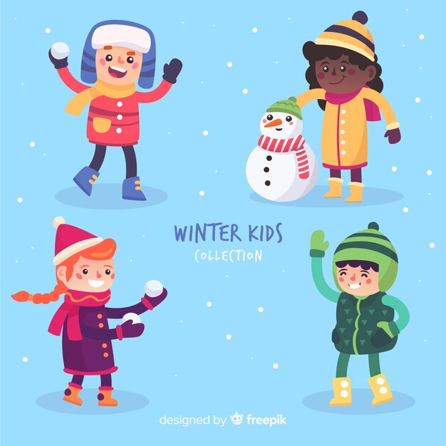 Winter children collection