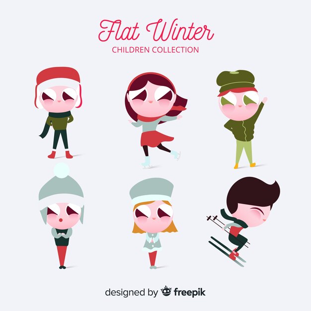 Winter children collection