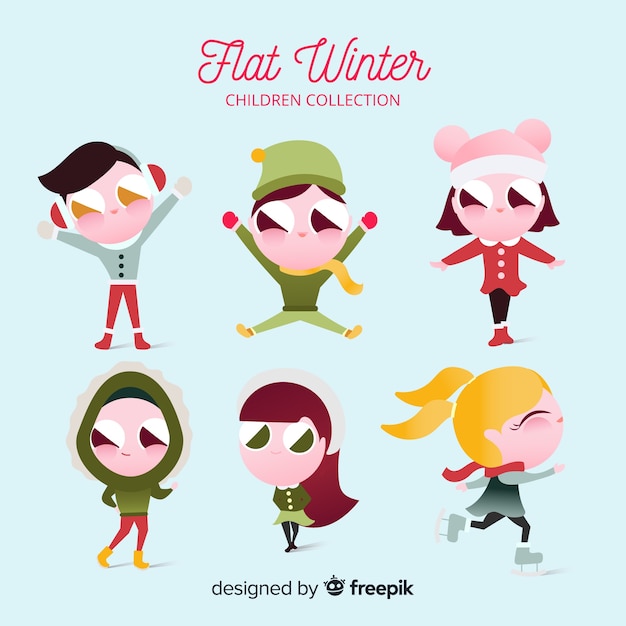 Winter children collection