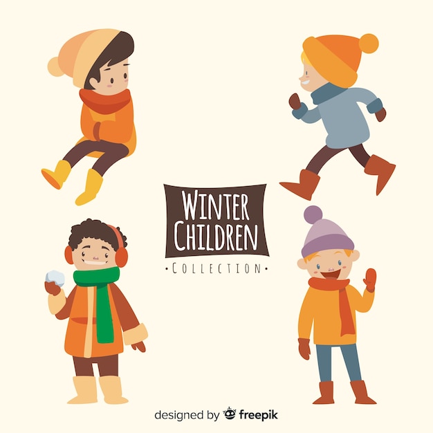 Winter children collection