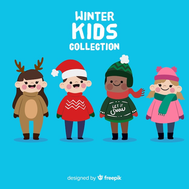 Winter children collection