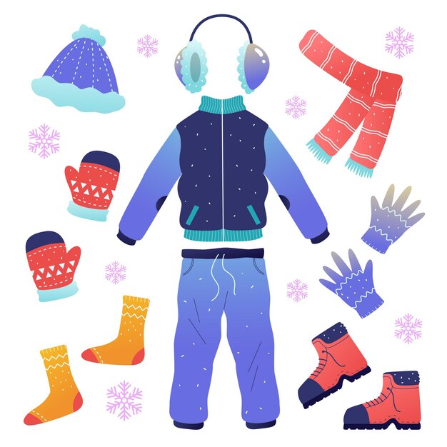 Winter clothes and accessories