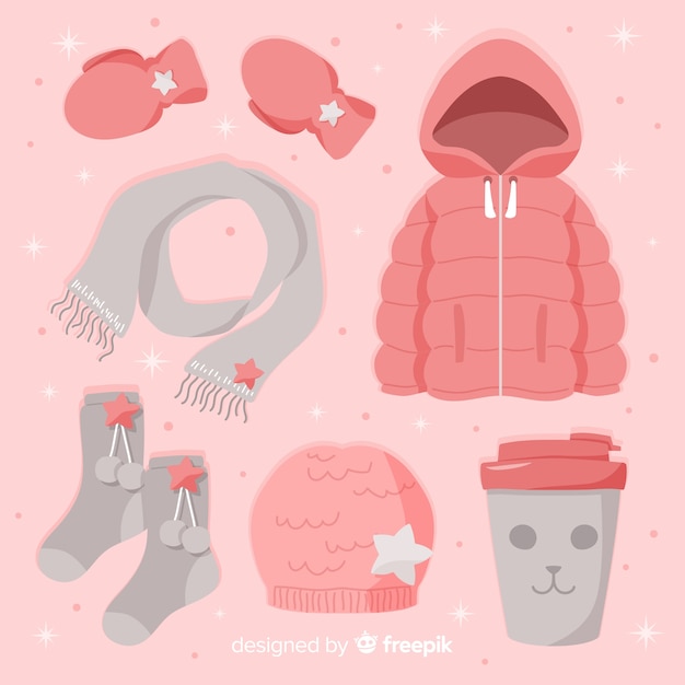 Winter clothes and essentials collection