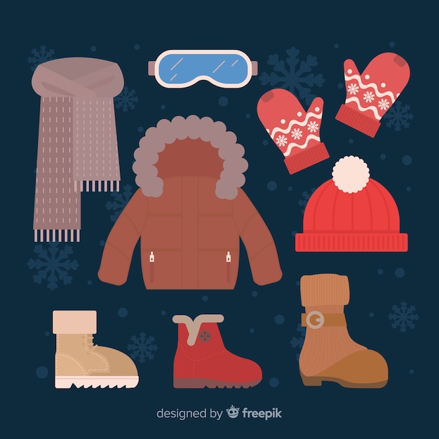 Free Vector winter clothing