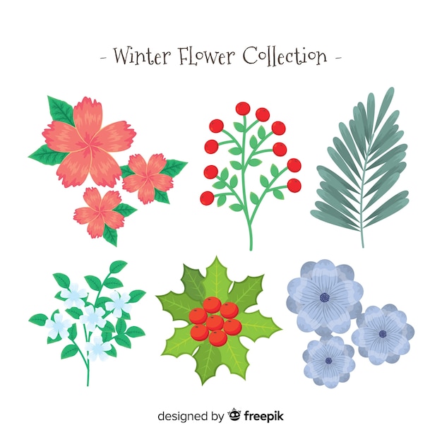 Winter flower collection