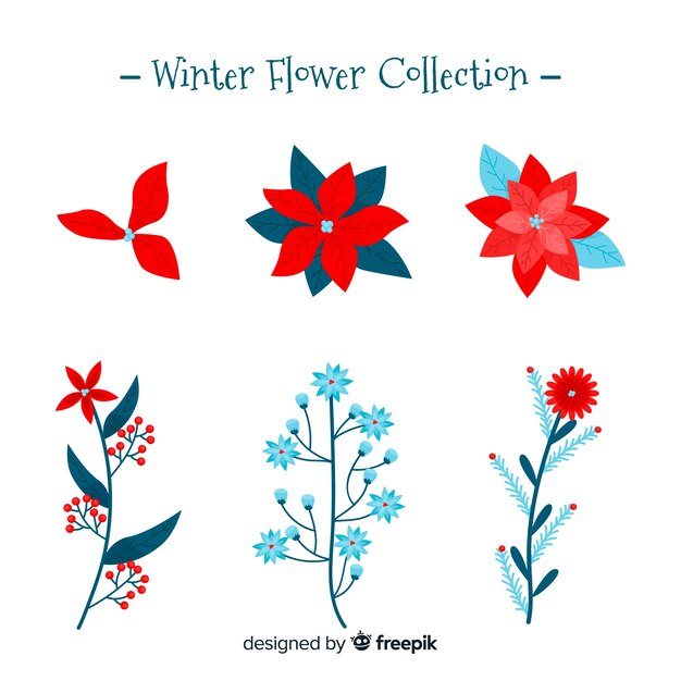 Winter flower collection