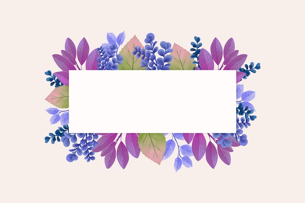 Winter flowers with copy space banner