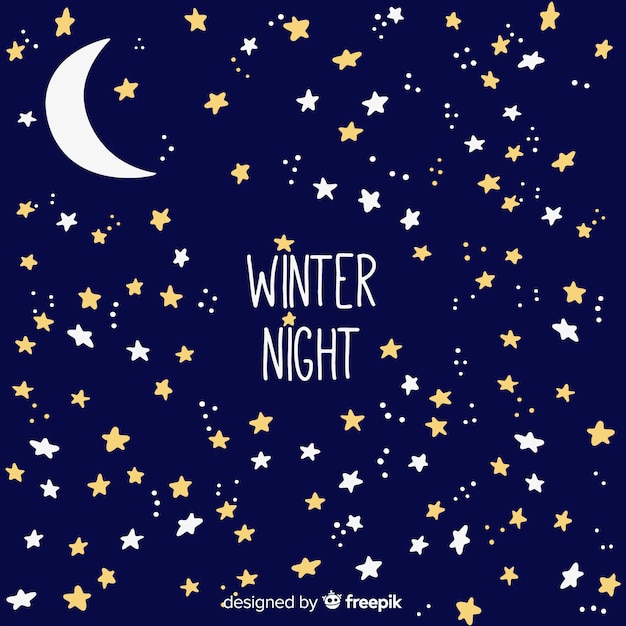 Winter night background