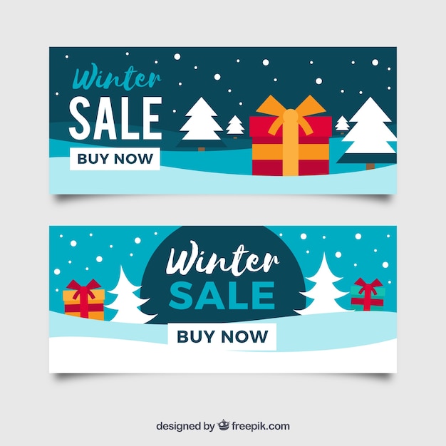 Winter offer banners