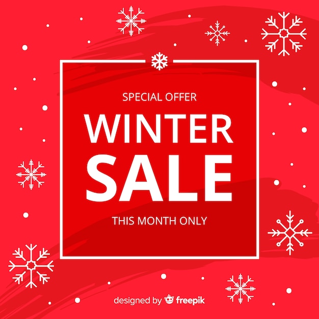 Winter sale background