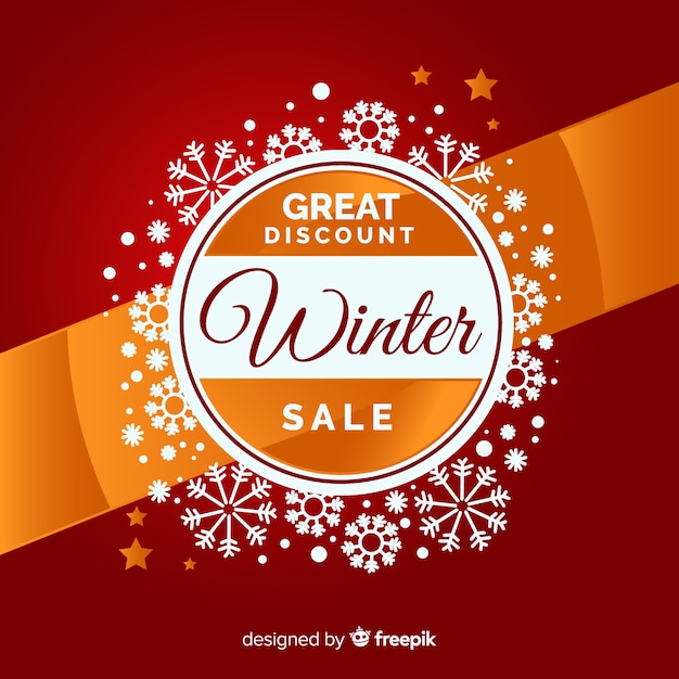 Winter sale banner