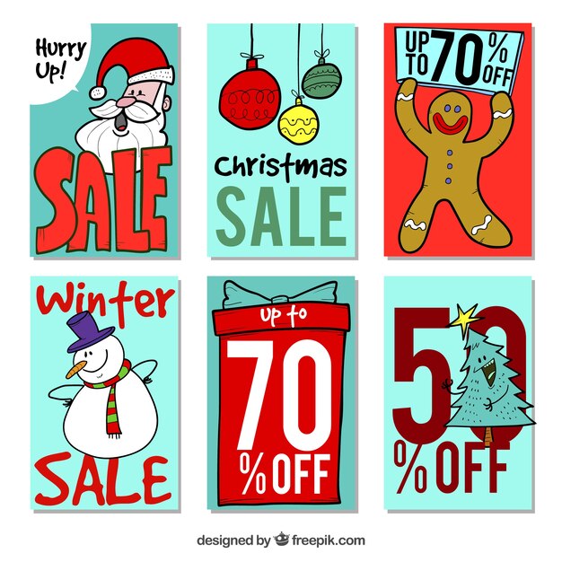 Winter sale cards