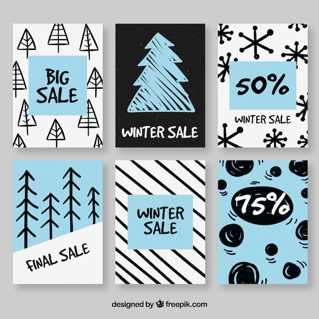 Winter sale cards