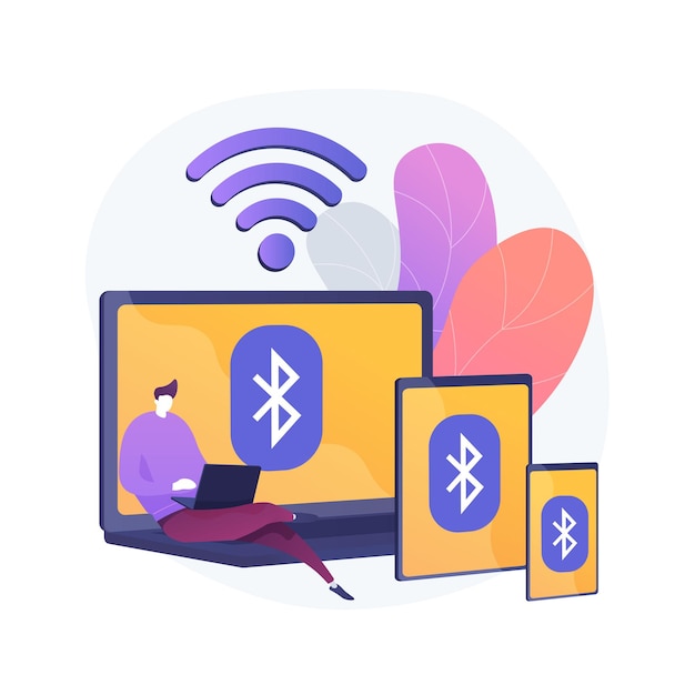 Free Vector wireless device connection abstract concept illustration