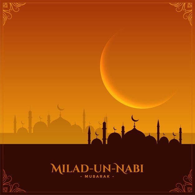 Wishes card for milad un nabi mubarak festival