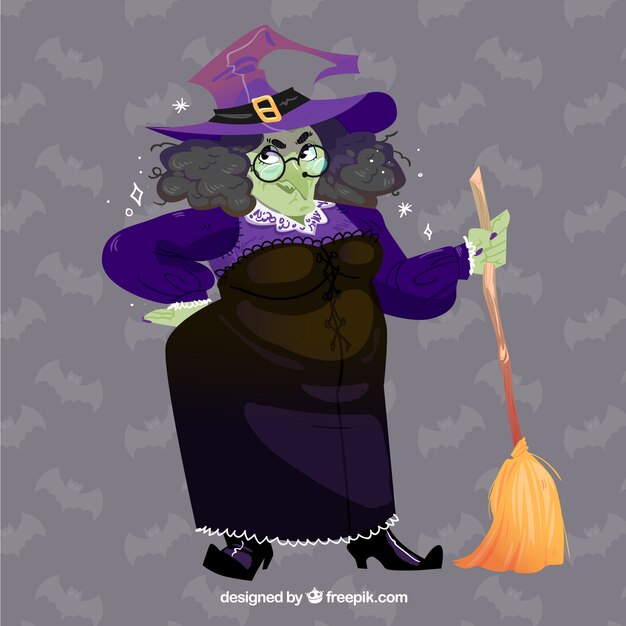 Witch background design