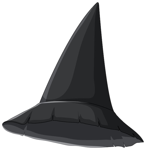 Witch hat cartoon on white background