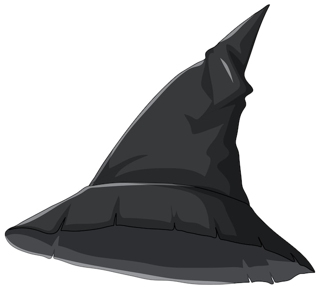 Witch hat cartoon on white background