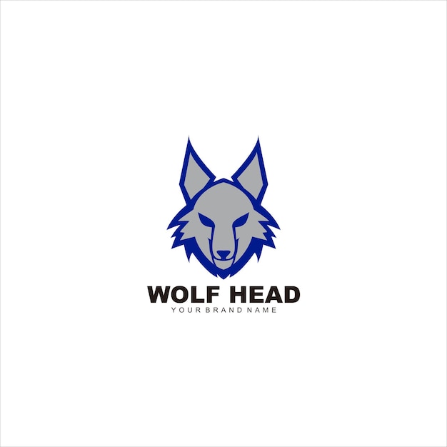 Free Vector wolf logo mascot illustration vector