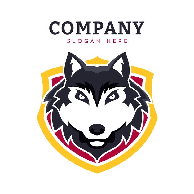 Wolfpack branding logo template