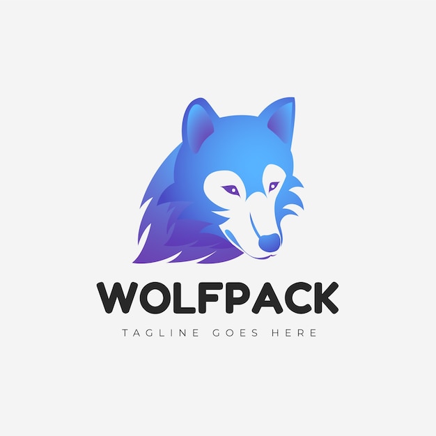 Wolfpack branding logo template