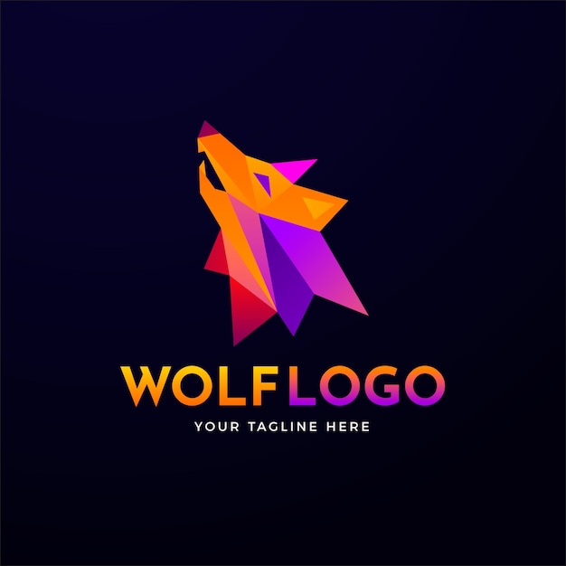 Wolfpack branding logo template