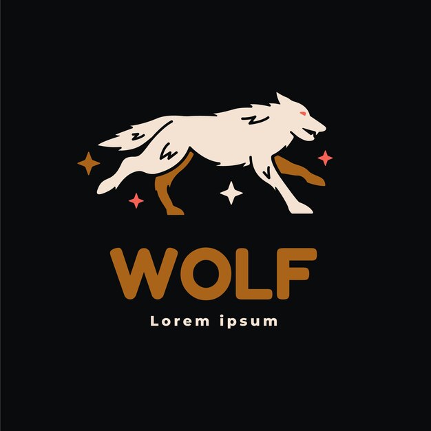 Wolfpack branding logo template