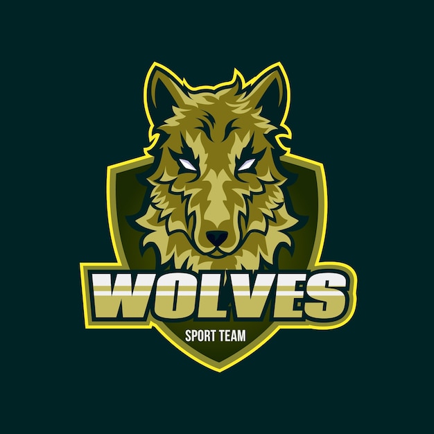 Wolves mascot logo