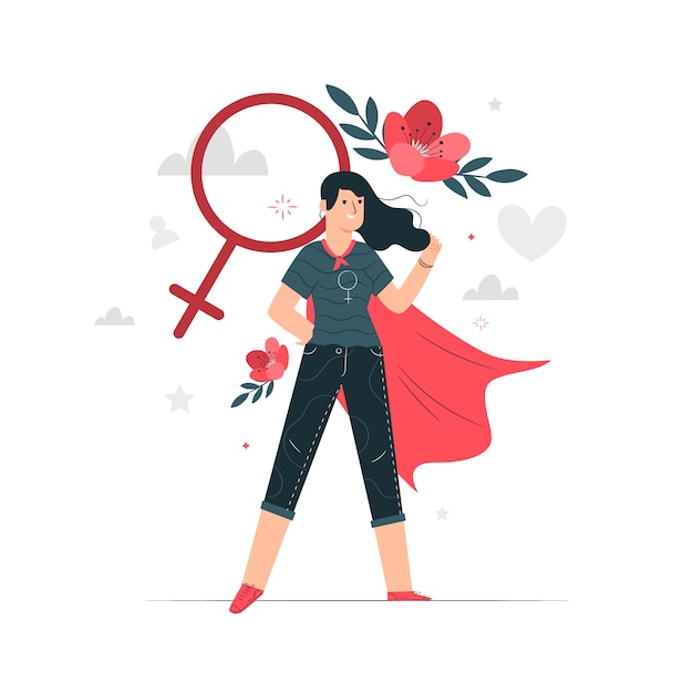 Free Vector woman concept illustration