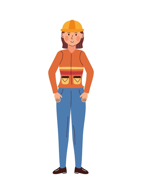 Free Vector woman engineer illustration