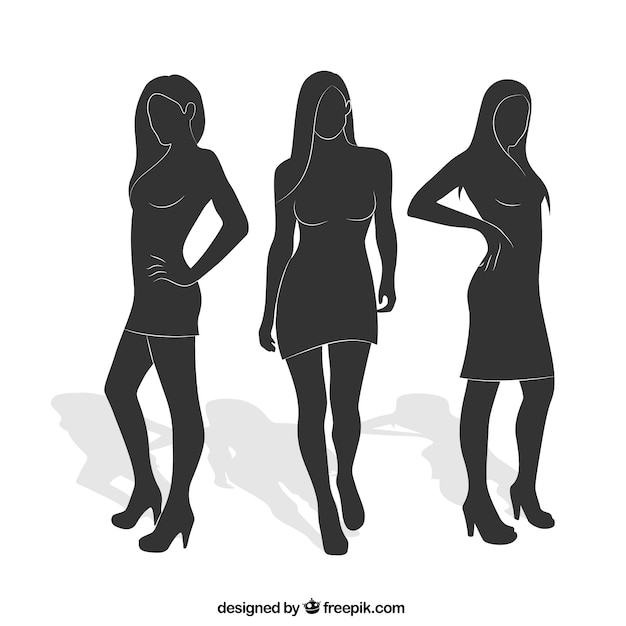 Woman silhouettes