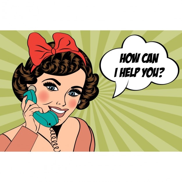 Free Vector woman talking on phone