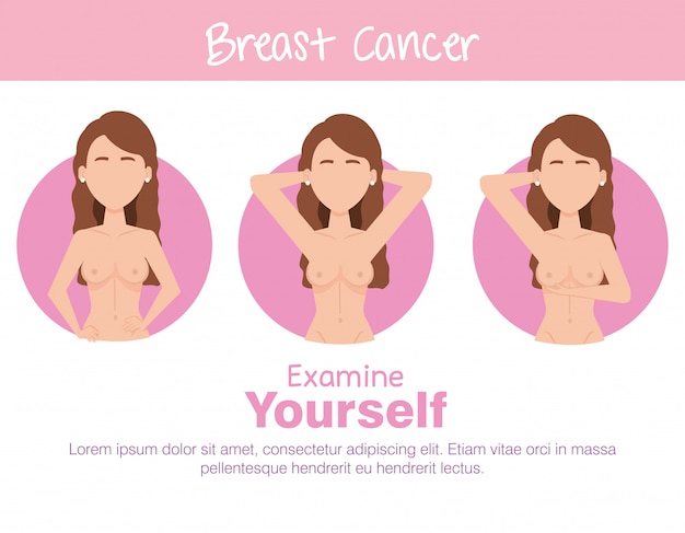 Women figures with breast cancer