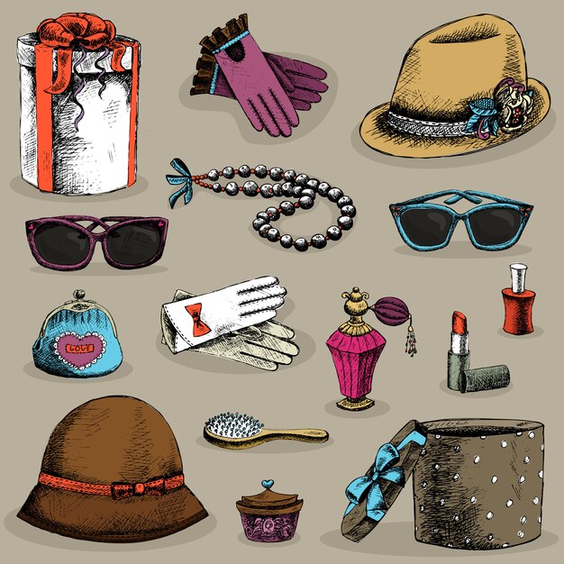 Women's accessories set