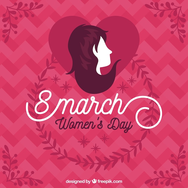 Free Vector women's day background in flat design