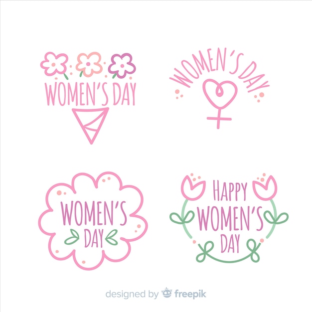 Women's day badge collection