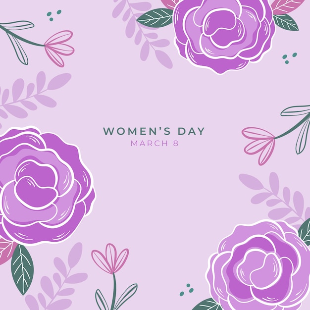 Women's day event with floral design