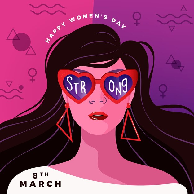 Women's day in flat design