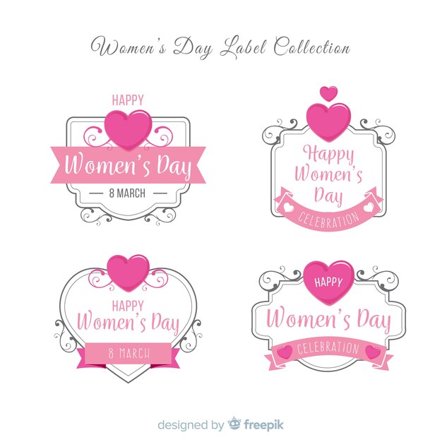 Women's day label collection